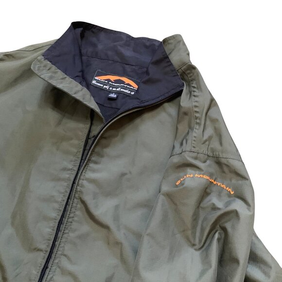Sun Mountain Mens Green Golf Jacket Lightweight Windbreaker Size Large Classic - Picture 4 of 11